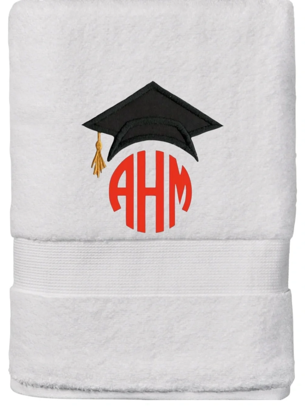 Graduate personalized embroidered hand towel pick 1 Class 2026 new monogrammed